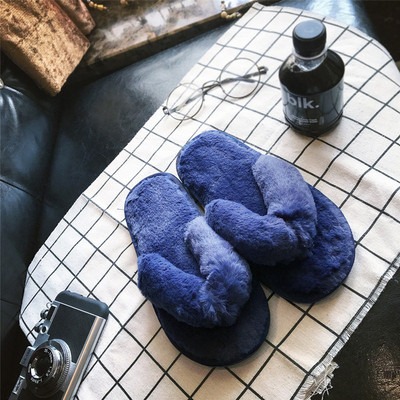 Papuci pufosi de dama in diferite culori