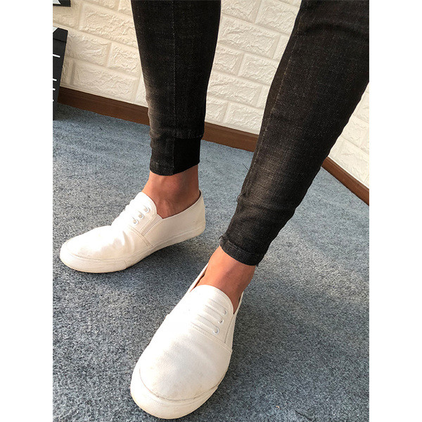 Αθλητικά casual ανδρικά παντελόνια με βαθιές τσέπες σε σκούρο χρώμα