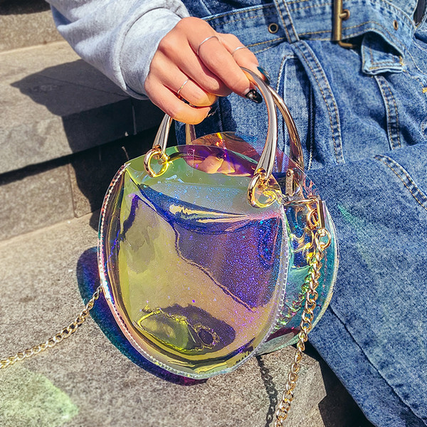 Geanta de dama moderna in culori irizate