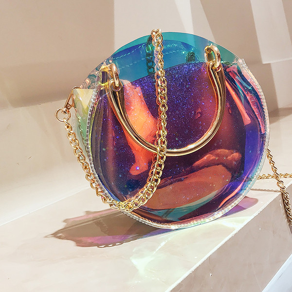 Geanta de dama moderna in culori irizate
