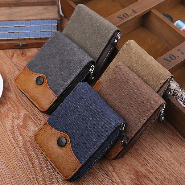 Portofel bărbătesc din denim - două modele