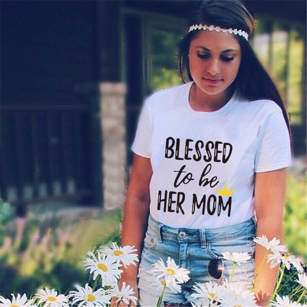 Alkalmi póló érdekes felirattal - modellek anyának és lányának