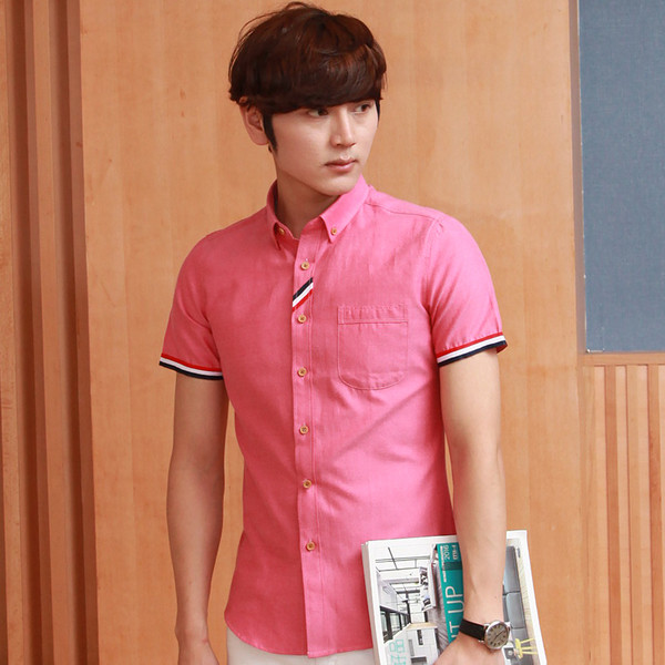 Sportos-elegáns férfi ing különböző színekben, ujján csíkokkal díszítve