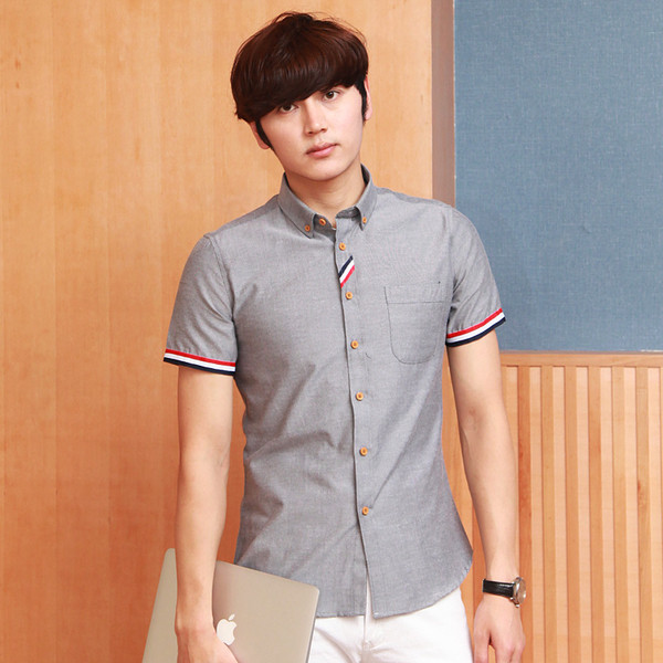 Sportos-elegáns férfi ing különböző színekben, ujján csíkokkal díszítve