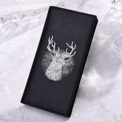 Ανδρικό πορτοφόλι με εφαρμογή σε δύο χρώματα