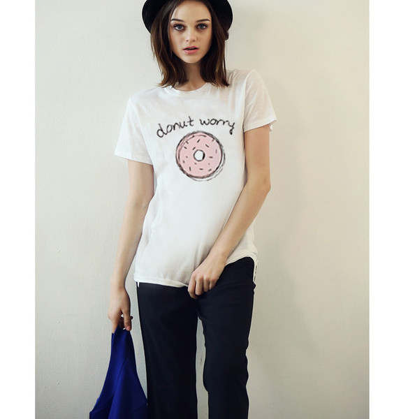 Bluza de dama de ultimă generație cu mâneci scurte, imprimeu color, inscripție foarte amuzantă