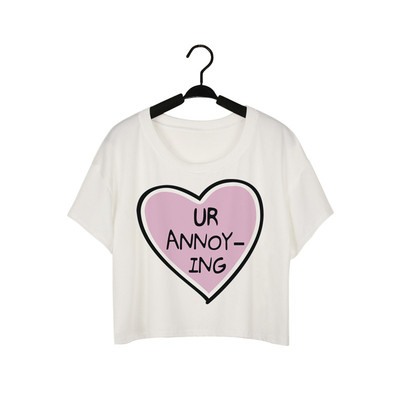 Γυναικεία μπλούζα με κοντό μανίκι και έγχρωμη εκτύπωση - πολλά σχέδια