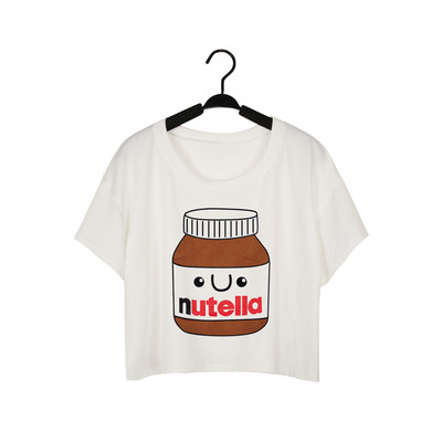 Γυναικεία μπλούζα με κοντό μανίκι και έγχρωμη εκτύπωση - πολλά σχέδια