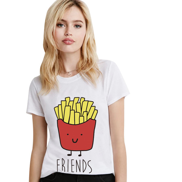 Bluza de dama cu maneca scurta, imprimeu colorat si guler in forma de O - 2 modele