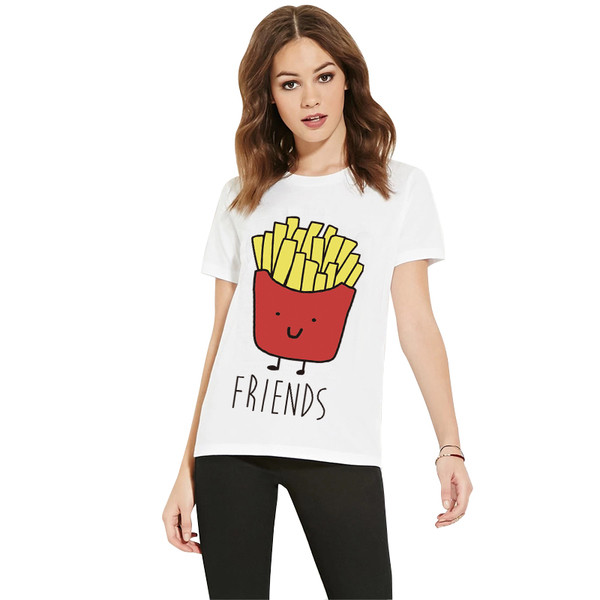 Bluza de dama cu maneca scurta, imprimeu colorat si guler in forma de O - 2 modele