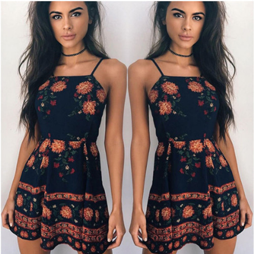 Rochie de dama cu motive florale