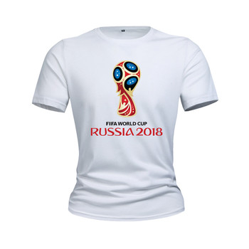 Фен тениски за световното първенство в Русия 2018 - летни с къс ръкав, различни модели в жълто, червено, синьо и други