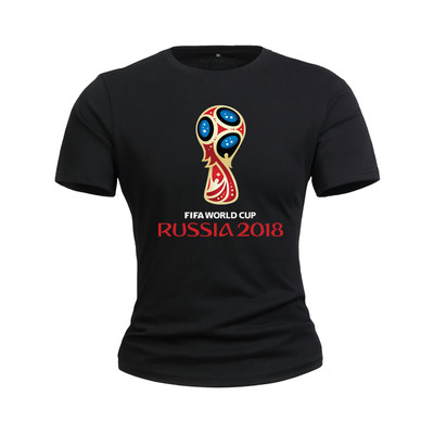 T-Shirts για το Παγκόσμιο Κύπελλο στη Ρωσία 2018 - καλοκαιρινά κοντά μανίκια, διαφορετικά σχέδια σε κίτρινο, κόκκινο, μπλε και π