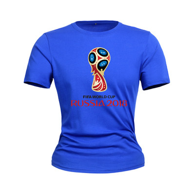 T-Shirts για το Παγκόσμιο Κύπελλο στη Ρωσία 2018 - καλοκαιρινά κοντά μανίκια, διαφορετικά σχέδια σε κίτρινο, κόκκινο, μπλε και π