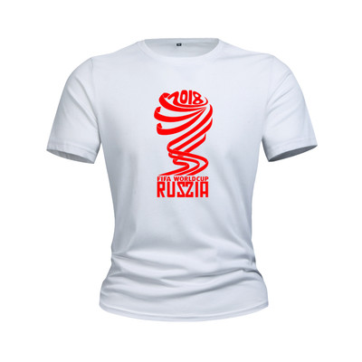 T-Shirts για το Παγκόσμιο Κύπελλο στη Ρωσία 2018 - καλοκαιρινά κοντά μανίκια, διαφορετικά σχέδια σε κίτρινο, κόκκινο, μπλε και π
