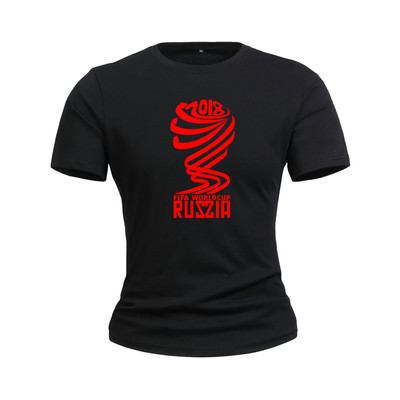 T-Shirts για το Παγκόσμιο Κύπελλο στη Ρωσία 2018 - καλοκαιρινά κοντά μανίκια, διαφορετικά σχέδια σε κίτρινο, κόκκινο, μπλε και π