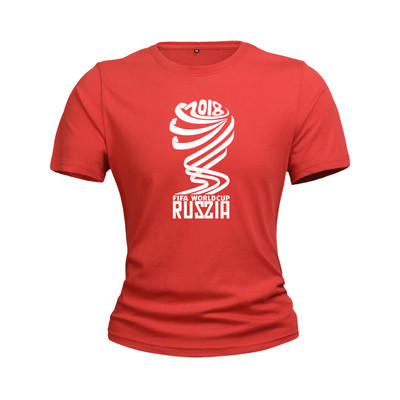 T-Shirts για το Παγκόσμιο Κύπελλο στη Ρωσία 2018 - καλοκαιρινά κοντά μανίκια, διαφορετικά σχέδια σε κίτρινο, κόκκινο, μπλε και π