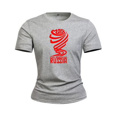 T-Shirts για το Παγκόσμιο Κύπελλο στη Ρωσία 2018 - καλοκαιρινά κοντά μανίκια, διαφορετικά σχέδια σε κίτρινο, κόκκινο, μπλε και π