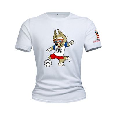 T-Shirts για το Παγκόσμιο Κύπελλο στη Ρωσία 2018 - καλοκαιρινά κοντά μανίκια, διαφορετικά σχέδια σε κίτρινο, κόκκινο, μπλε και π