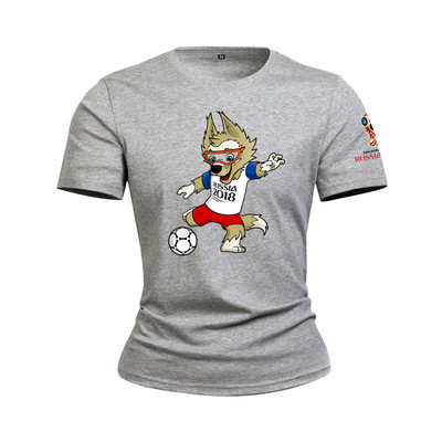 T-Shirts για το Παγκόσμιο Κύπελλο στη Ρωσία 2018 - καλοκαιρινά κοντά μανίκια, διαφορετικά σχέδια σε κίτρινο, κόκκινο, μπλε και π