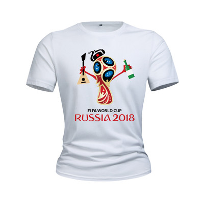 T-Shirts για το Παγκόσμιο Κύπελλο στη Ρωσία 2018 - καλοκαιρινά κοντά μανίκια, διαφορετικά σχέδια σε κίτρινο, κόκκινο, μπλε και π