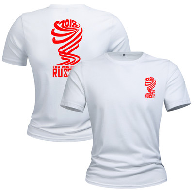 T-Shirts για το Παγκόσμιο Κύπελλο στη Ρωσία 2018 - καλοκαιρινά κοντά μανίκια, διαφορετικά σχέδια σε κίτρινο, κόκκινο, μπλε και π