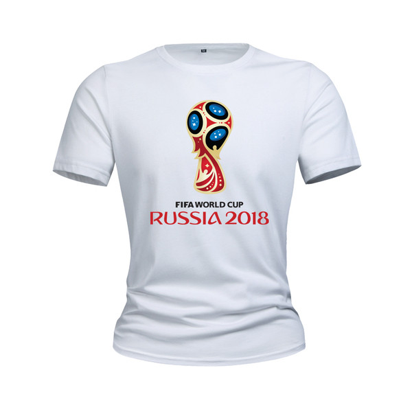 T-Shirts για το Παγκόσμιο Κύπελλο στη Ρωσία 2018 - καλοκαιρινά κοντά μανίκια, διαφορετικά σχέδια σε κίτρινο, κόκκινο, μπλε και π