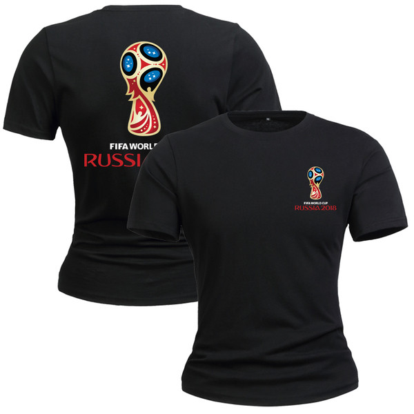 T-Shirts για το Παγκόσμιο Κύπελλο στη Ρωσία 2018 - καλοκαιρινά κοντά μανίκια, διαφορετικά σχέδια σε κίτρινο, κόκκινο, μπλε και π