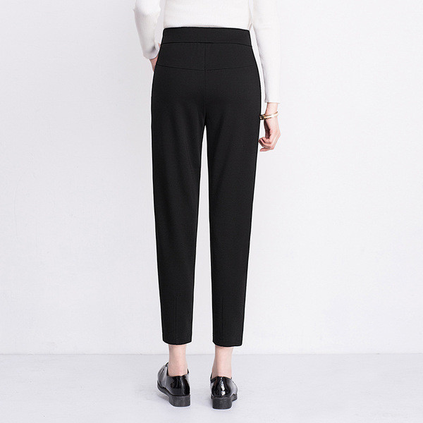 Κομψά γυναικεία παντελόνια με τσέπες και κορδόνια σε δύο χρώματα