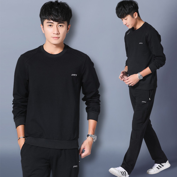 Set curat pentru bărbați, potrivit pentru sporturile de zi cu zi, din două părți-bluză + pantaloni în mai multe culori