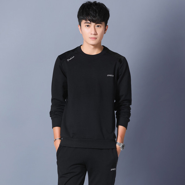 Set curat pentru bărbați, potrivit pentru sporturile de zi cu zi, din două părți-bluză + pantaloni în mai multe culori