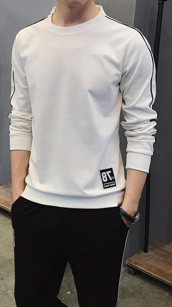 Αθλητικό σπορ ανδρικό σετ με μίνι εκτύπωση και έγχρωμο περίγραμμα σε διάφορα χρώματα