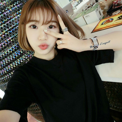 Tricou casual dama in alb si negru