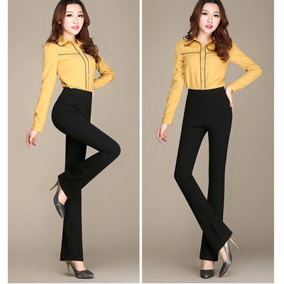 Pantaloni elastici eleganti de dama in diferite culori