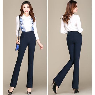 Pantaloni elastici eleganti de dama in diferite culori