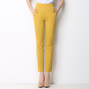 Γυναικεία κομψά ψηλά παντελόνια  με ψηλή μέσης κατάλληλα για τη καθημερινή ζωή σε διαφορετικά χρώματα