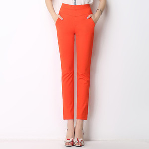 Γυναικεία κομψά ψηλά παντελόνια  με ψηλή μέσης κατάλληλα για τη καθημερινή ζωή σε διαφορετικά χρώματα