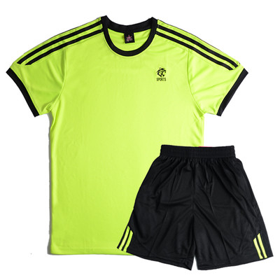 Мъжки летен спортен екип от две части-тениска-къси шорти с мини щампа в няколко цвята