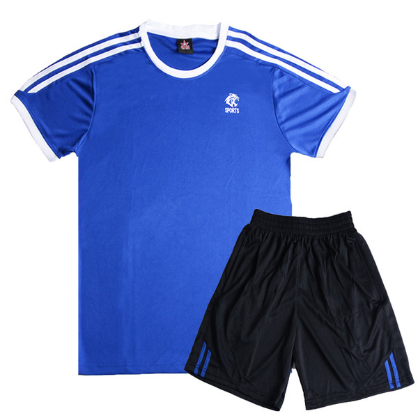 Мъжки летен спортен екип от две части-тениска-къси шорти с мини щампа в няколко цвята