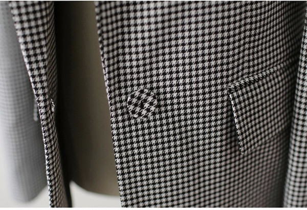 Geaca de dama eleganta business in patrate