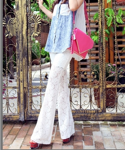 Modern női csipkenadrág két színben