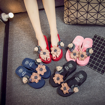 Модерни дамски чехли с 3D декорация - два модела  в няколко цвята