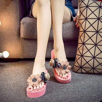 Модерни дамски чехли с 3D декорация - два модела  в няколко цвята