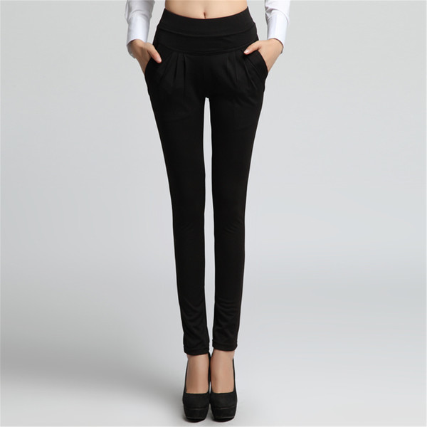 Pantaloni de dama cu talie elastica model Slim
