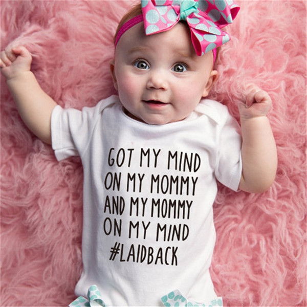 Gyermek overall fehér és rózsaszín felirattal