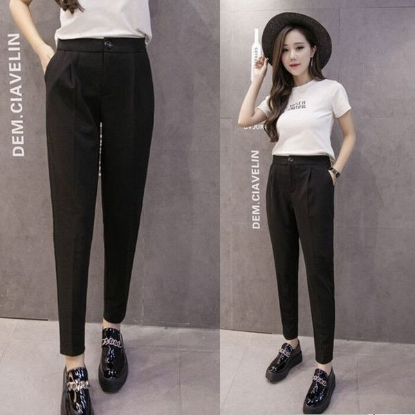 Női hosszú nadrág magas derékkal, három színben