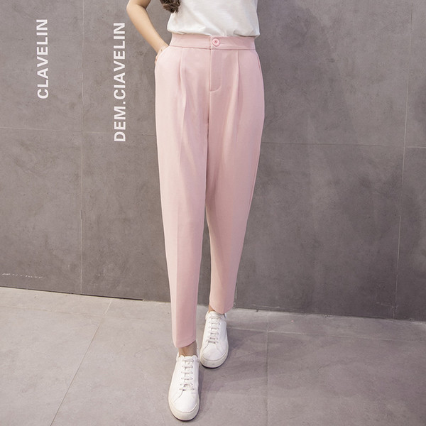 Női hosszú nadrág magas derékkal, három színben