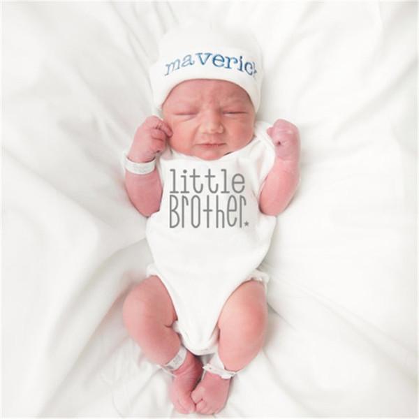 Παιδική σαλοπέτα για αγόρι με επιγραφή "little brother"