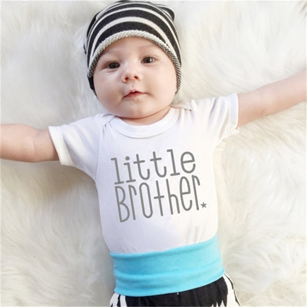 Παιδική σαλοπέτα για αγόρι με επιγραφή "little brother"