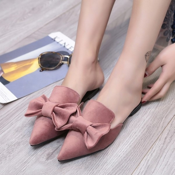 Stílusos női papucs szalagokkal, három színben